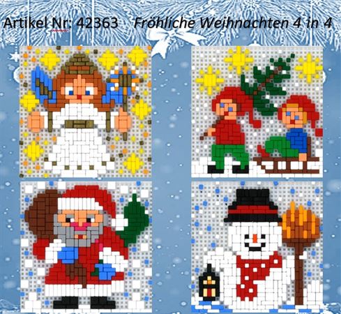 Stickit-Pixel fröhliche Weihnachten 4 in 4
