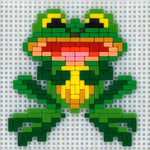 Stickit-Pixel "Frosch Fridolin"