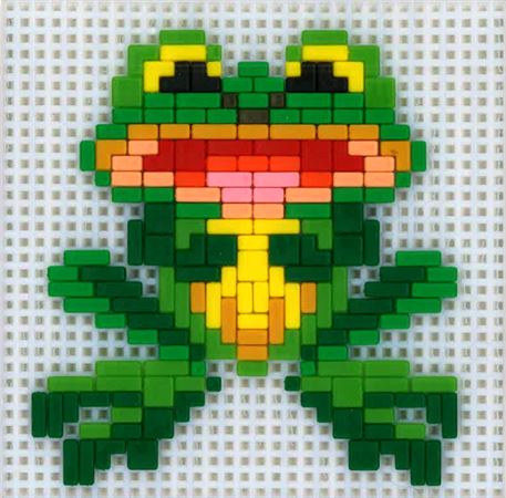 Stickit-Pixel "Frosch Fridolin"