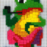 Stickit-Pixel "Frosch mit Pfeife"