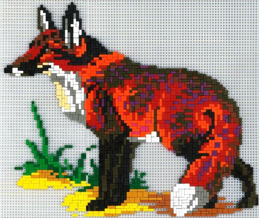 Stecksystem Fuchs mit XXL-Steckvorlage