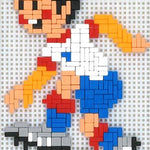 Stickit-Pixel Fussballer Mario