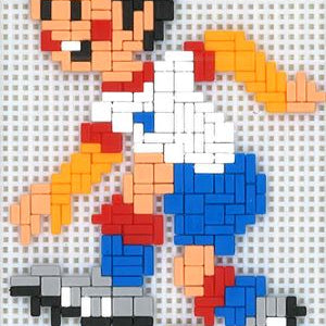 Stickit-Pixel Fussballer Mario
