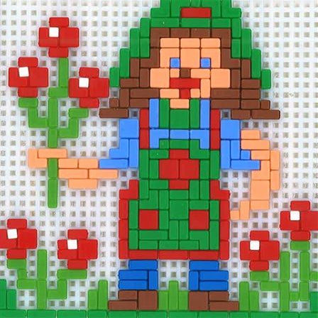 Stickit-Pixel Gärtnerin