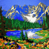 Stecksystem Gebirgssee mit XXL-Steckvorlage