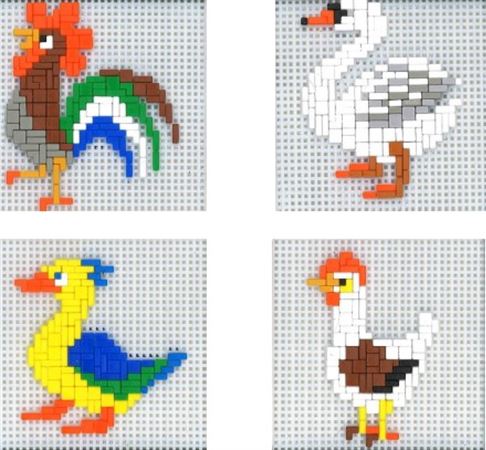 Stickit-Pixel Geflügel 4 in 4