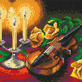 Stecksystem Geige mit XXL-Steckvorlage