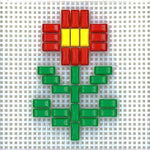 Stickit-Pixel "Grande Blume"