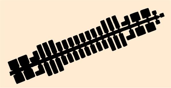 Farbstreifen gross beige 6 Streifen