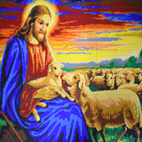 Stecksystem Guter Hirte XXL Motiv mit XXL-Steckvorlage