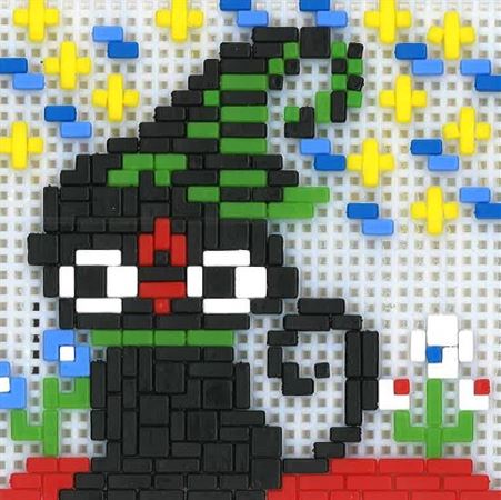 Stickit-Pixel Halloween Kätzchen