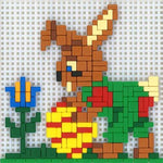 Stickit-Pixel Hase mit Osterei