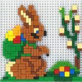 Stickit-Pixel Hase mit Osterkorb
