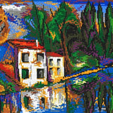 Stecksystem Haus am Fluß mit XXL-Steckvorlage