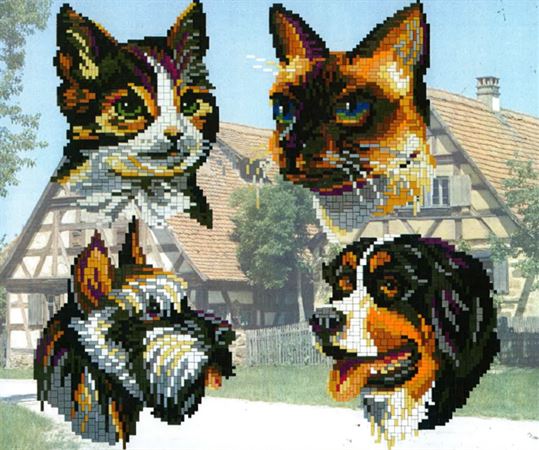 Stecksystem Haustiere 4 in 1