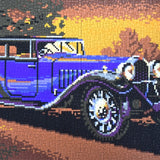 Stecksystem Horch blau (Oldtimer) mit XXL-Steckvorlage