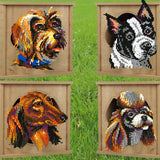 Stickit-Pixel Hunde Köpfe 4 in 4