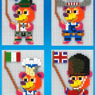 Stecksystem Internationaler Bär 4in1