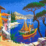 Stecksystem Italienische Landschaft mit XXL-Steckvorlage