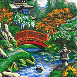 Stecksystem Japanischer Garten mit XXL-Steckvorlage