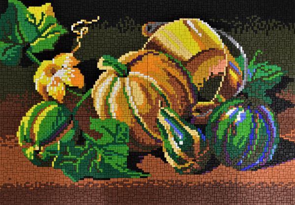 Stickit Pixelpuzzle Kürbisse