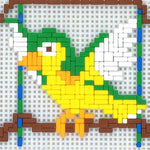 Stickit-Pixel Kleiner Vogel