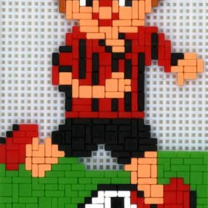 Stickit-Pixel Fussballer "Klubby"