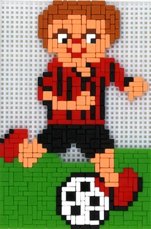 Stickit-Pixel Fussballer "Klubby"