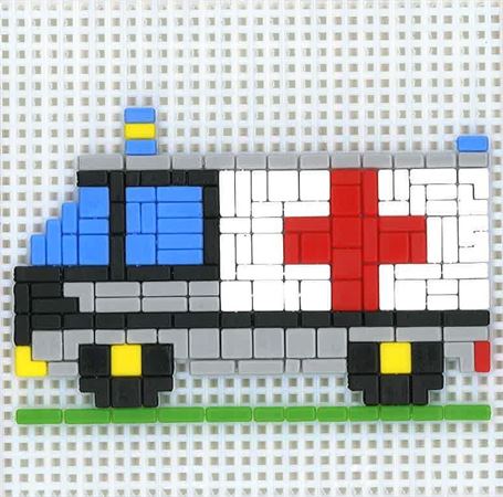 Stickit-Pixel Krankenwagen