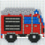 Stickit-Pixel Löschfahrzeug HLF