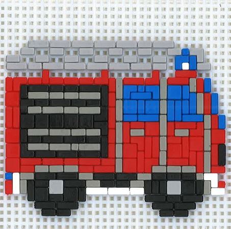 Stickit-Pixel Löschfahrzeug HLF