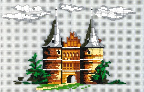 Stickit-Pixel Lübecker Holstentor
