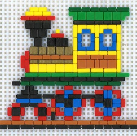 Stickit-Pixel Lokomotive