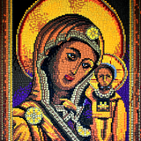 Stecksystem Madonna Ikone mit XXL-Steckvorlage