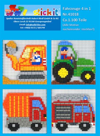 Stecksystem Meine ersten Fahrzeuge 4 in 1