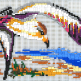 Stecksystem Möwe mit XXL-Steckvorlage