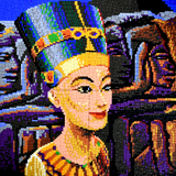 Stecksystem Nofretete mit XXL-Steckvorlage