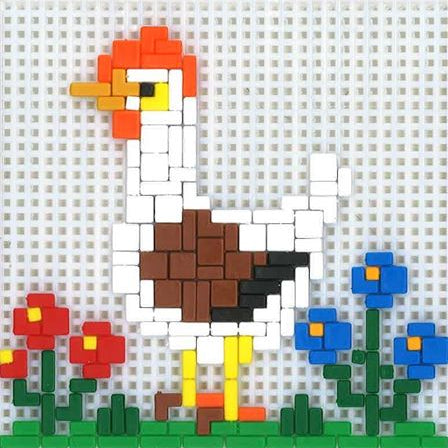 Stickit-Pixel Osterhühnchen