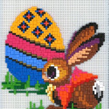 Stickit-Pixel Osterhase mit großem Ei