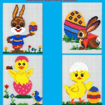 Stickit-Pixel Ostermotive 4 in 1
