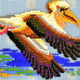 Stecksystem Pelikan mit XXL-Steckvorlage