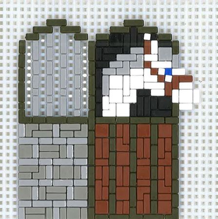 Stickit-Pixel Pferd im Stall