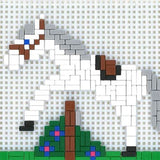 Stickit-Pixel Pferd springend