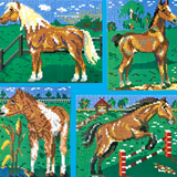 Stecksystem Pferd auf der Weide 4 in 1