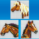 Stickit-Pixel Pferdeköpfe 3 in 1