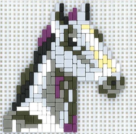 Stickit-Pixel Pferdekopf