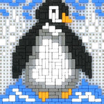 Stickit-Pixel Pinguin