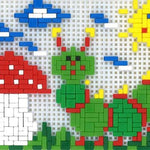 Stickit-Pixel Raupe mit Fliegenpilz