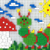 Stickit-Pixel Raupe mit Fliegenpilz