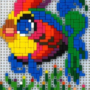 Stickit-Pixel Regenbogenfisch